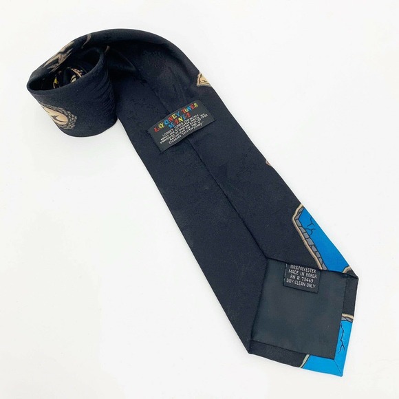 Vintage Looney Tunes Mania Mens Necktie Halloween 1993 Collectible - Picture 3 of 7